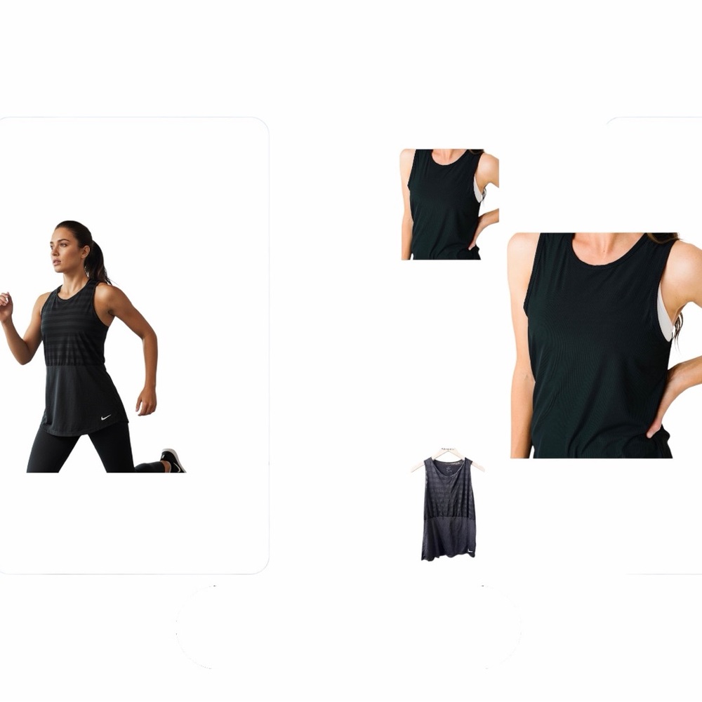Nike and Zyia Black Athletic Tank Top Bundle Size L